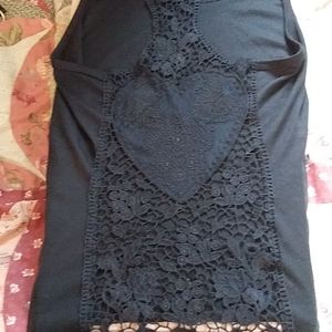 Crocheted razorback  back tank